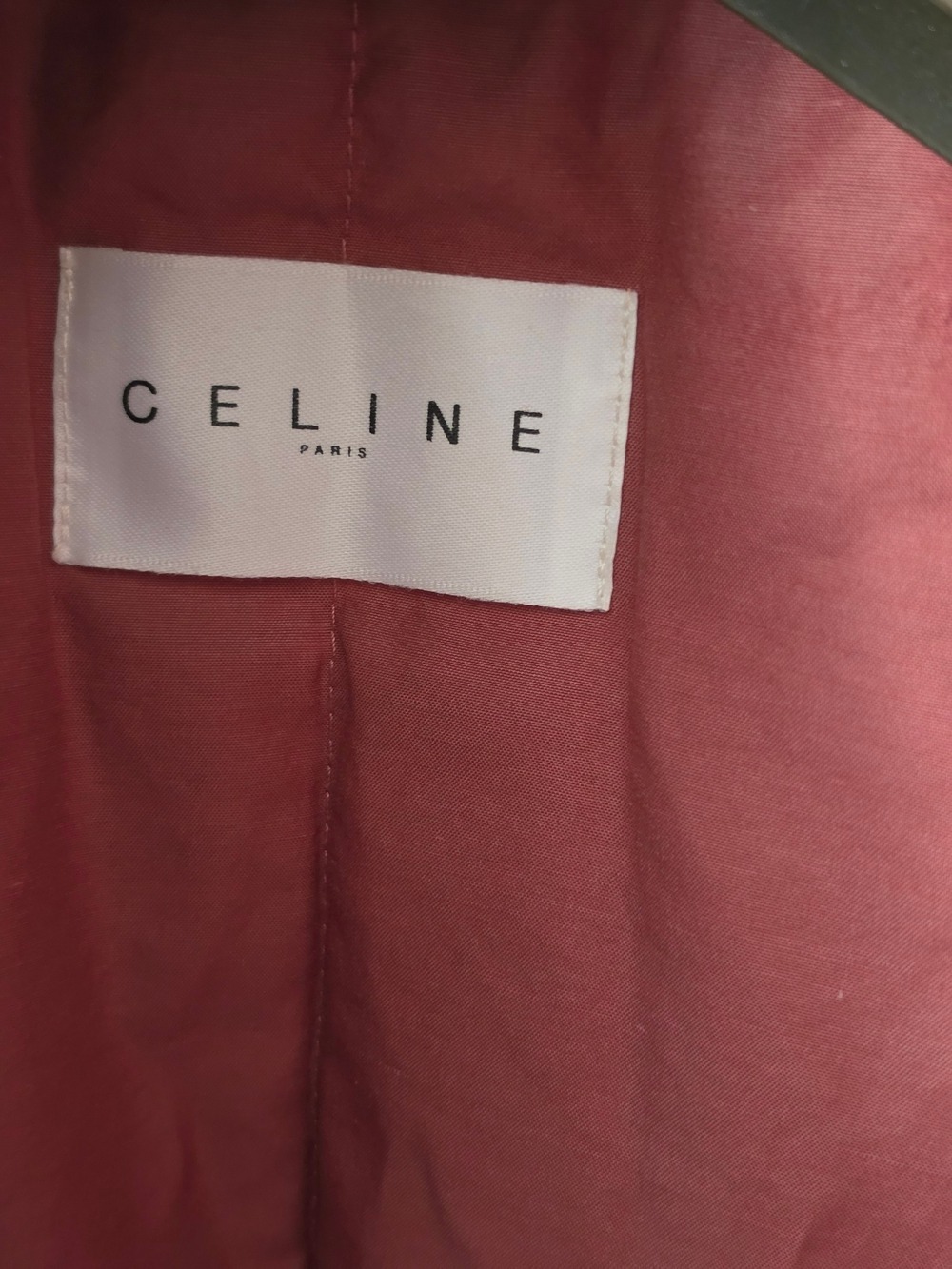 Authentic Celine Pink Dusty Rose Paisley Down Puffer Wrap One Size - Picture 7 of 13
